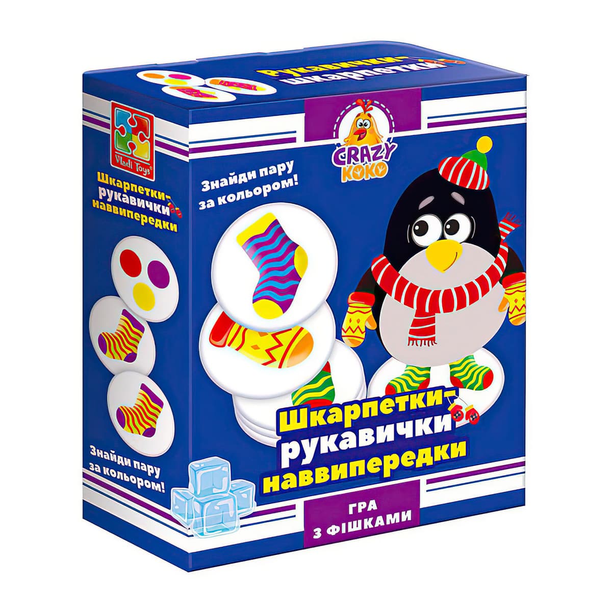 Гра наст. "Crazy Koko. Шкарпетки-рукавички" №VT8025-05 — купити | Канцелярський Сад