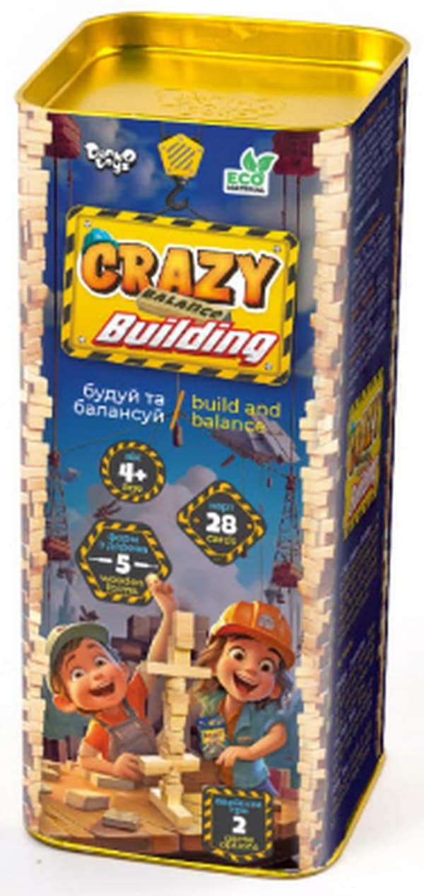 Гра "Crazy Balance Building" №CBB-01/DankoToys — купити | Канцелярський Сад