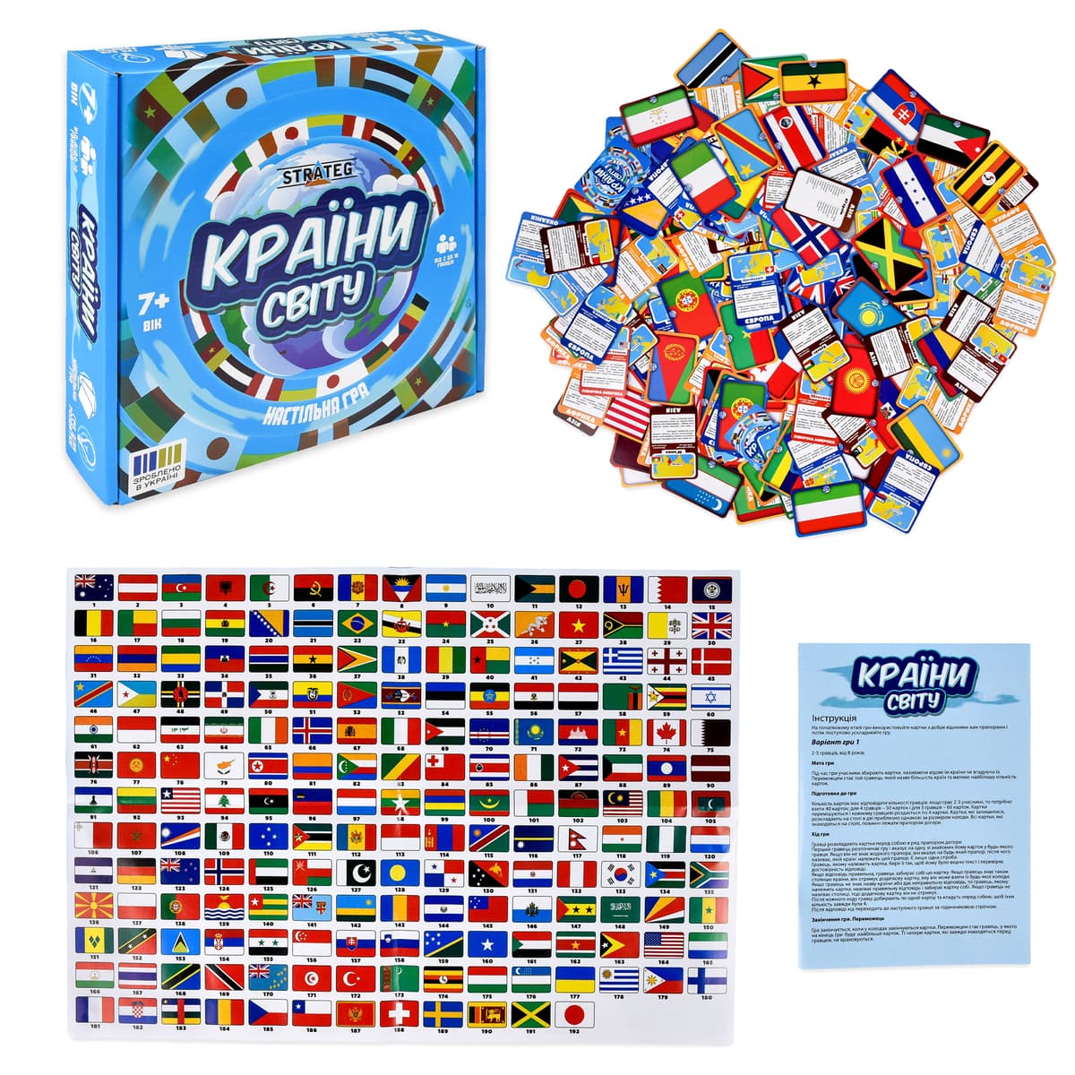 Гра наст. "Країни світу" укр. №30952/Strateg — фото 3