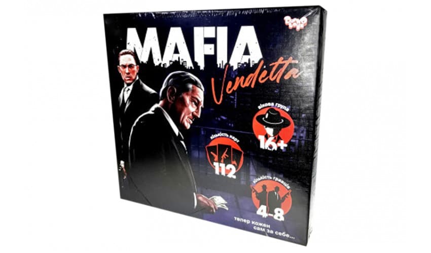 Гра "Mafia. Vendetta" укр. №MAF-01-01U/DankoToys — купити | Канцелярський Сад