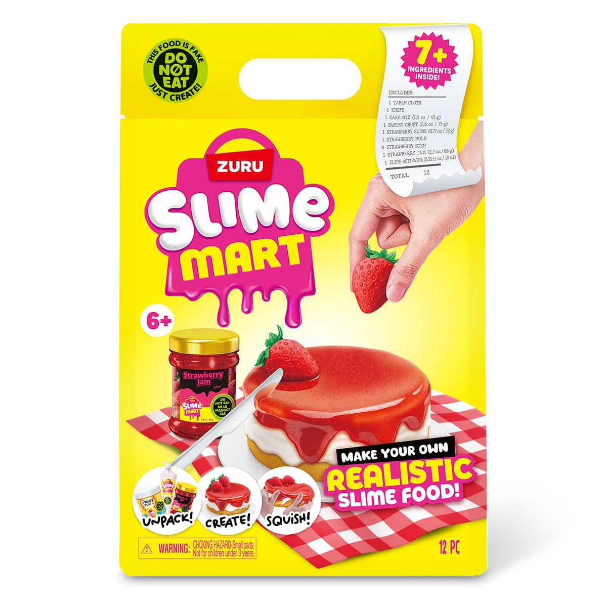 Ігровий набір "Slime Mart" серії Shopping Bag - Полуничний чізкейк №15901A/КіддіСвіт — купити | Канцелярський Сад
