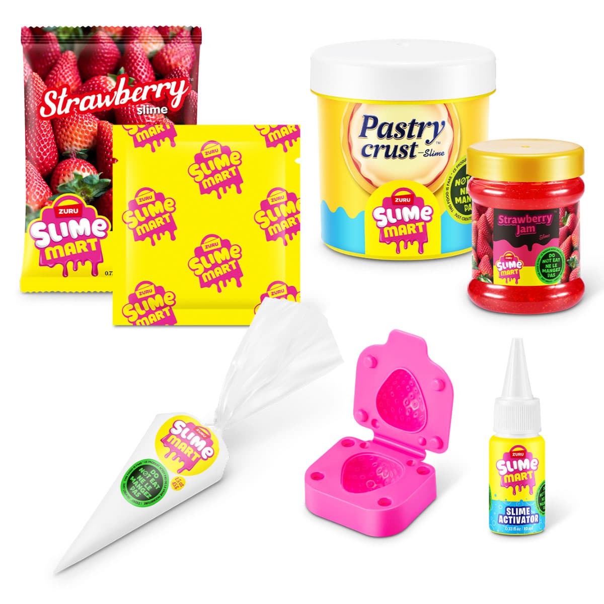 Ігровий набір "Slime Mart" серії Shopping Bag - Полуничний чізкейк №15901A/КіддіСвіт — фото 5