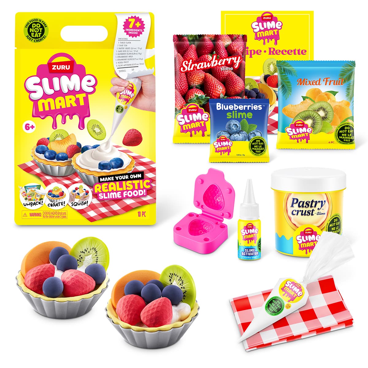 Ігровий набір "Slime Mart" серії Shopping Bag - Фруктовий тарт №15901E/КіддіСвіт — фото 3