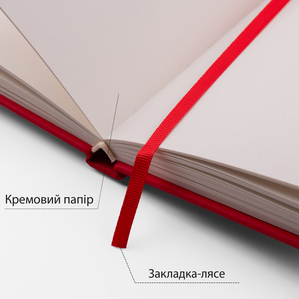 Скетчбук 80/110 А5 тв.обкл. PU, червоний №743184/Santi — фото 4