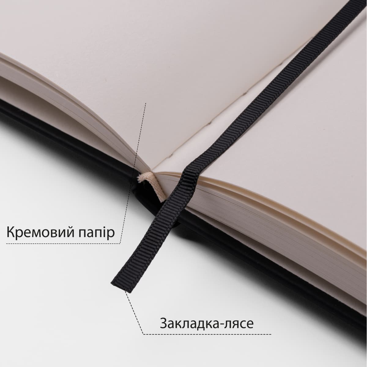 Скетчбук 80/110 150х150мм тв.обкл. PU, чорний №743190/Santi — фото 4