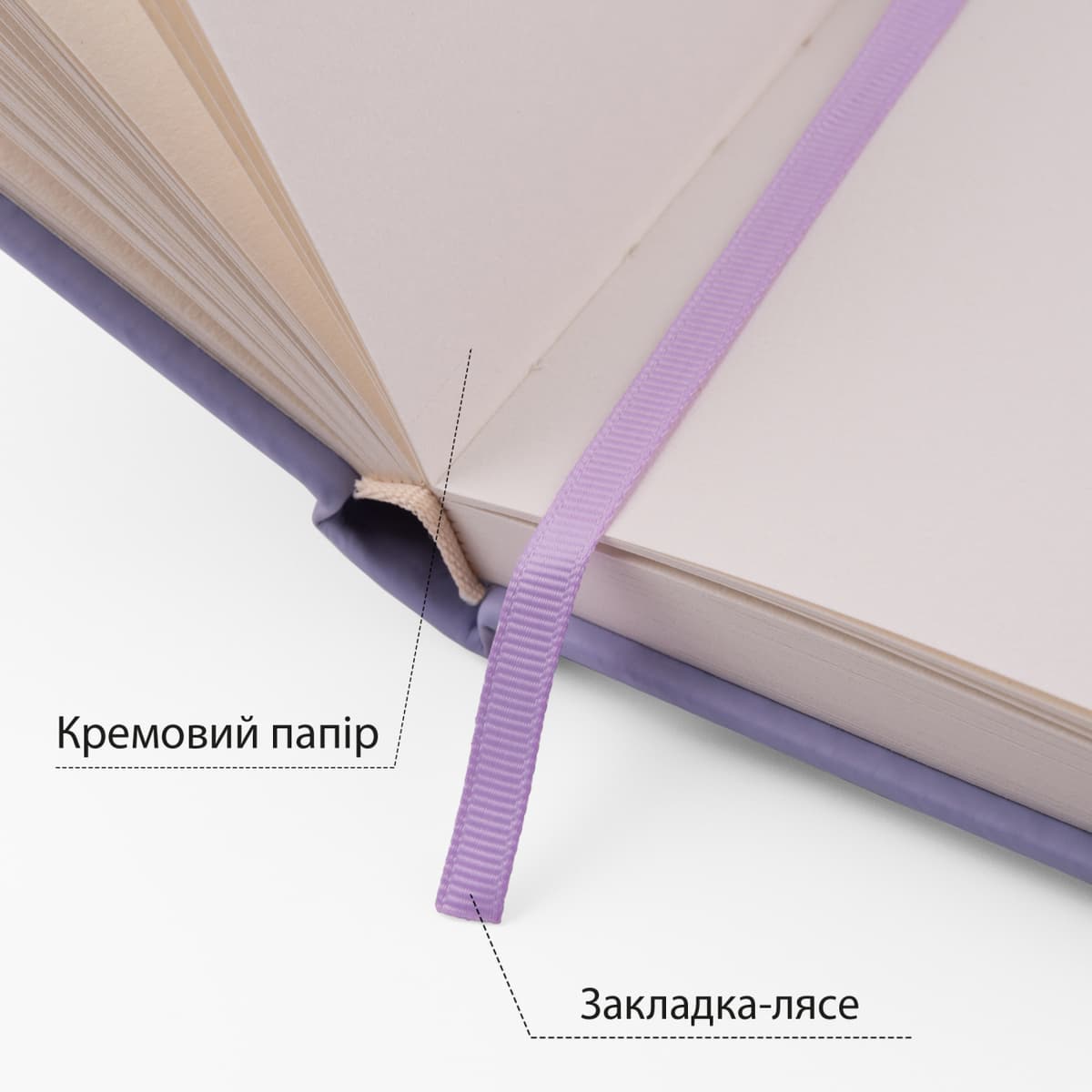 Скетчбук 80/110 160х230мм тв.обкл. PU, фіолетовий №743186/Santi — фото 4