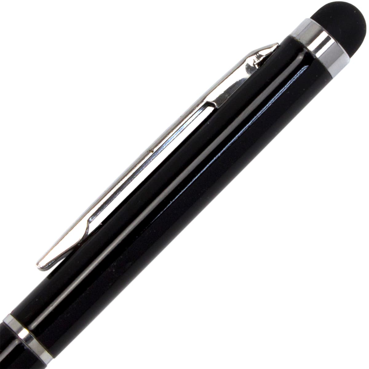 Ручка кульк. "Economix" №E10308-01 Stylus/стилус синя,метал.,корпус чорний — фото 4