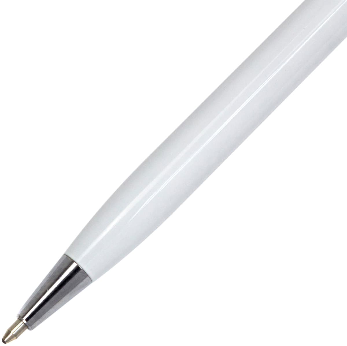 Ручка кульк. "Economix" №E10308-14 Stylus/стилус синя,метал.,корпус білий — фото 3