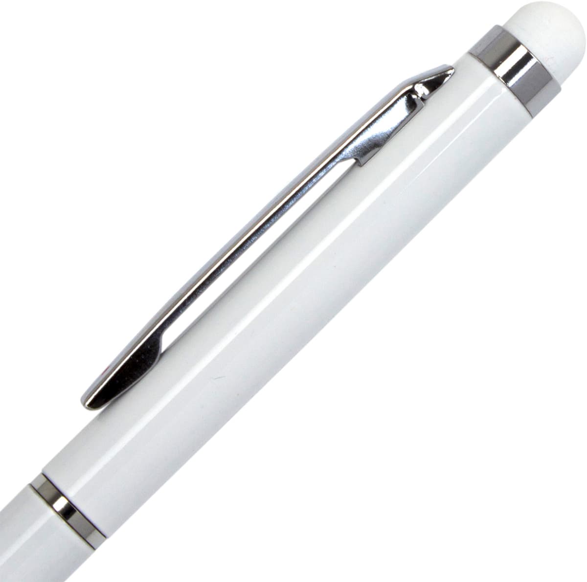 Ручка кульк. "Economix" №E10308-14 Stylus/стилус синя,метал.,корпус білий — фото 4