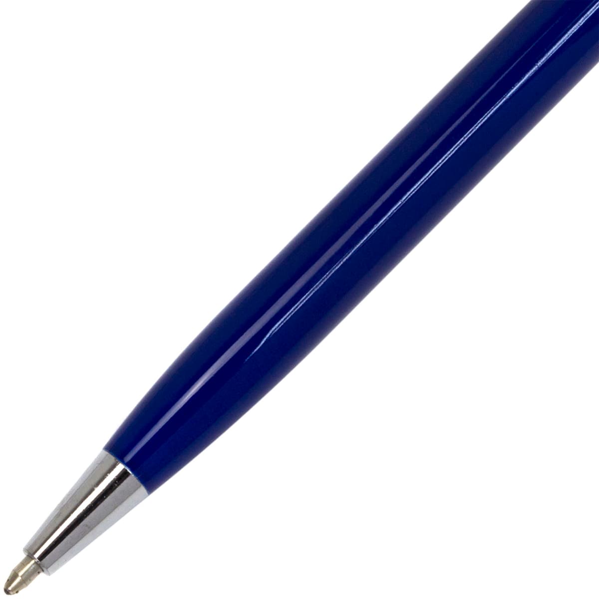 Ручка кульк. "Economix" №E10308-24 Stylus/стилус синя,метал,корпус темно-синій — фото 3