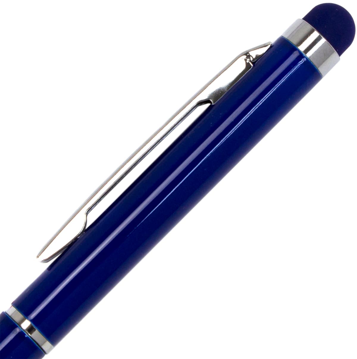 Ручка кульк. "Economix" №E10308-24 Stylus/стилус синя,метал,корпус темно-синій — фото 4