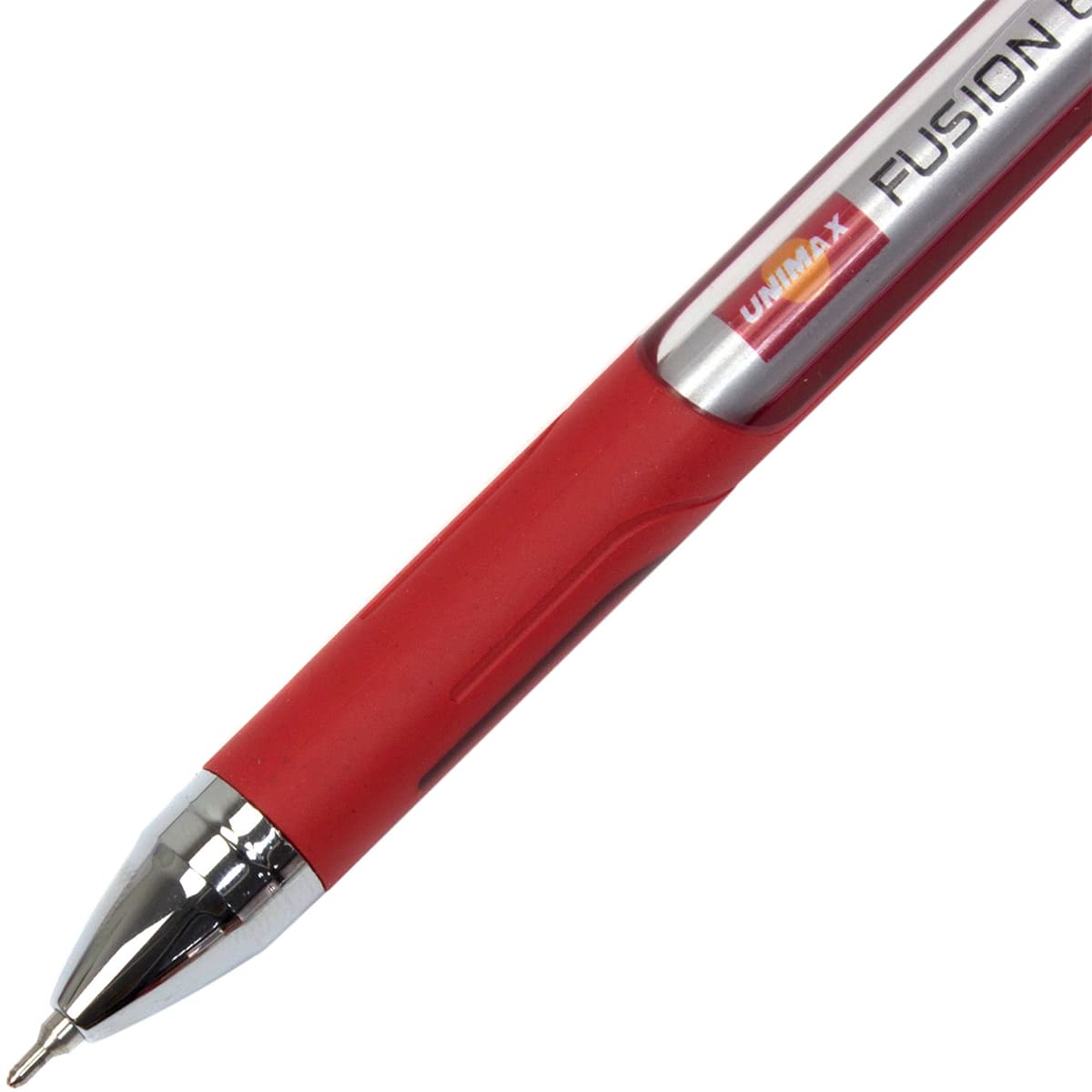 Ручка кульк. "Unimax" №UX-10 000-06/№42798 Top Tek Fusion 10 000,червона — фото 4