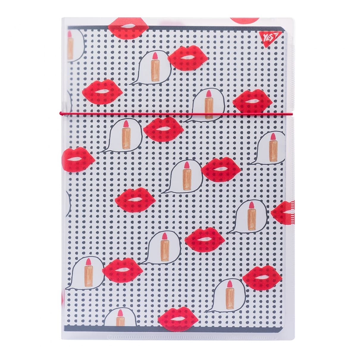 Зошит А4 48арк. кліт. в пласт папці "BBF Lips" №764435/Yes — купити | Канцелярський Сад
