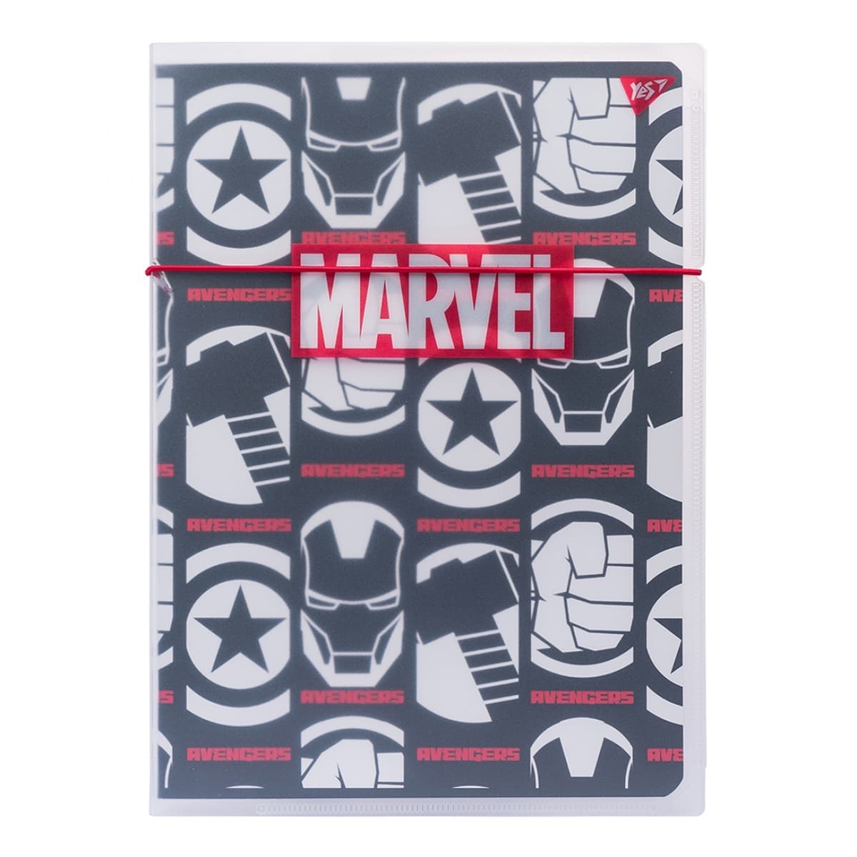 Зошит А4 48арк. кліт. в пласт папці "Marvel Avengers" №764427/Yes — купити | Канцелярський Сад