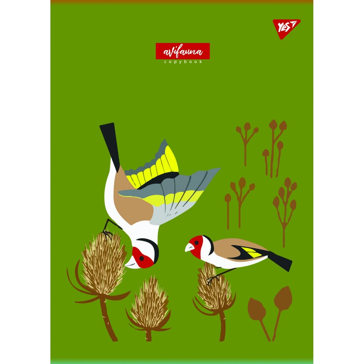 Зошит А4 48арк. кліт. м'яка обкл. "Avifauna" №681930/Yes — фото 3