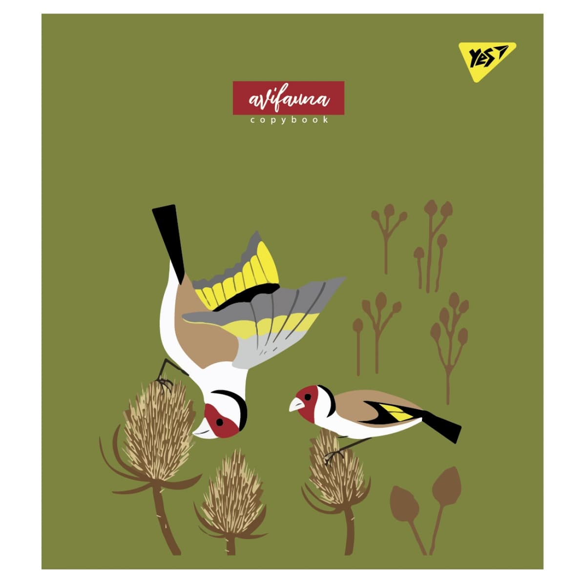 Зошит А5 YES 12арк. кліт. мат. ВДЛ+ УФ-виб "Avifauna" №766791 — фото 3