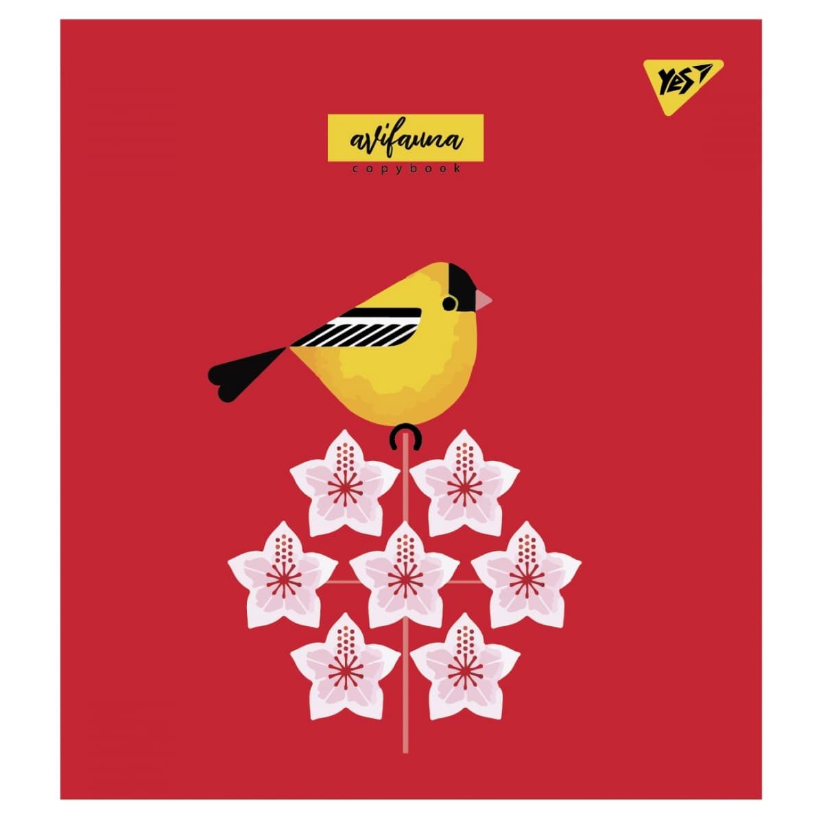 Зошит А5 YES 12арк. кліт. мат. ВДЛ+ УФ-виб "Avifauna" №766791 — купити | Канцелярський Сад