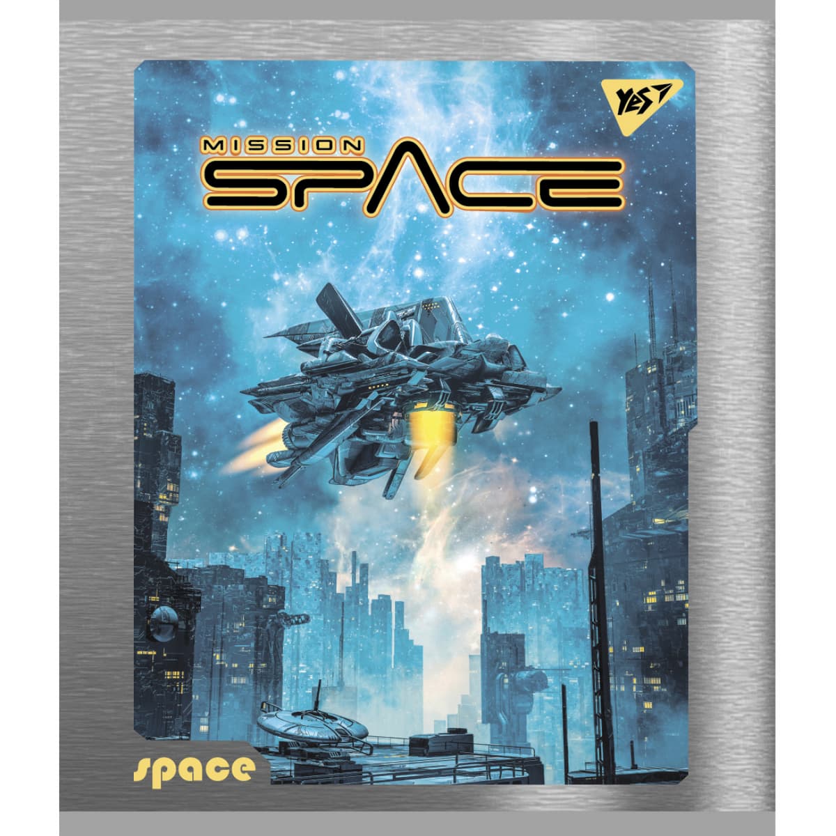 Зошит А5 YES 96арк. лін. мат. ВДЛ+УФ-виб.+мікроембосінг "Space" №766907 — фото 6