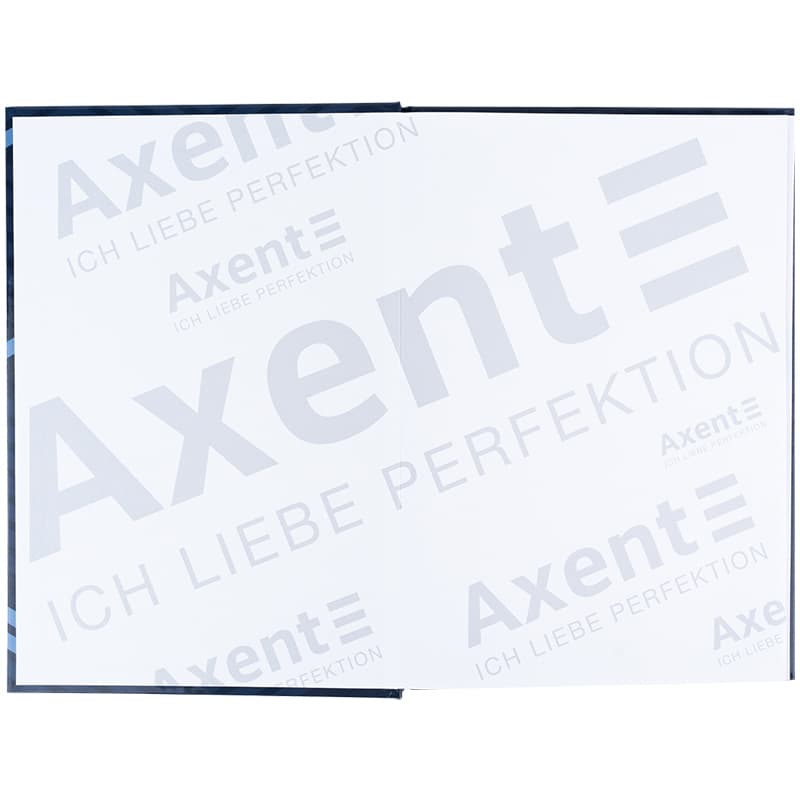 Книга-канц. А4 96арк. кліт. тв. обкл. "Lines" синя №8422-581/Axent — фото 3