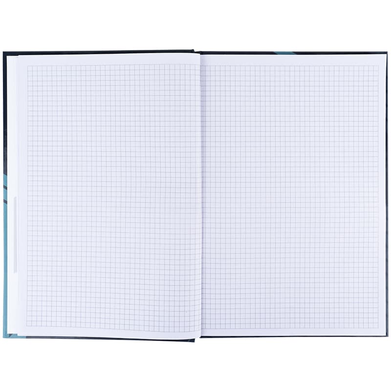 Книга-канц. А4 96арк. кліт. тв. обкл. "Lines" сіра №8422-580/Axent — фото 4