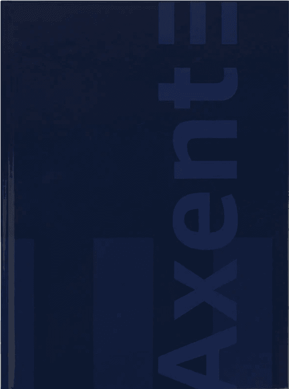 Книга-канц. А4 96арк. кліт. тв. обкл. газ. "One colors" синя №8426-3-A/Axent/(10) — фото товару | Канцелярський Сад