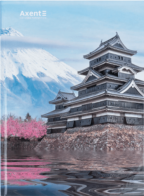 Книга-канц. А4 96арк. кліт. тв. обкл. "City. Tokyo" №8425-7-A/Axent — купити | Канцелярський Сад