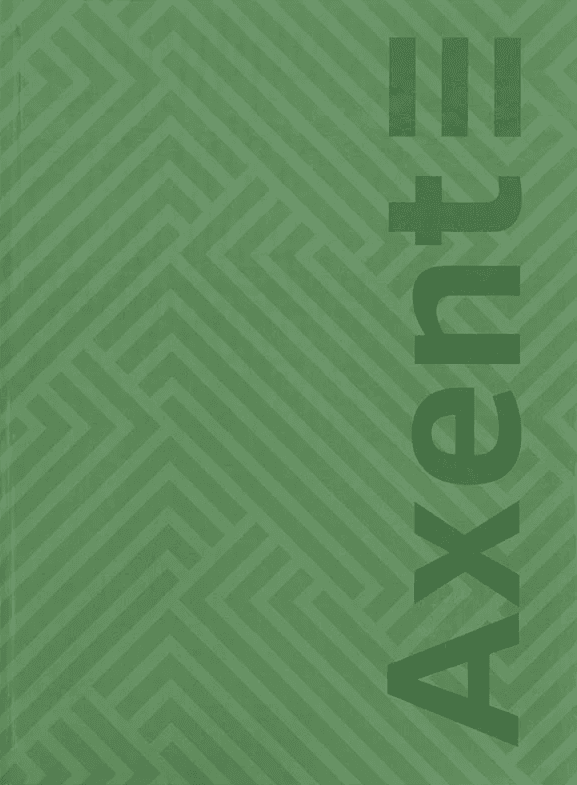 Книга-канц. А4 96арк. кліт. тв. обкл. "Pattern" зелена №8425-1-A/Axent/(10) — фото товару | Канцелярський Сад