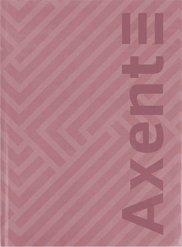 Книга-канц. А4 96арк. кліт. тв. обкл. "Pattern" рожева №8425-4-A/Axent — купити | Канцелярський Сад