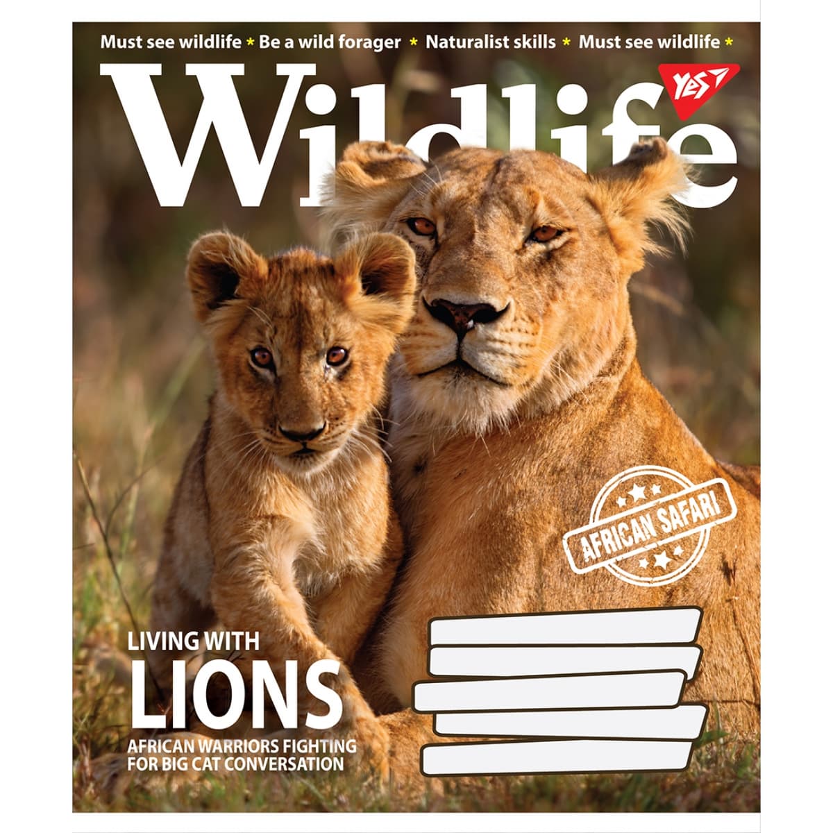 Зошит 96арк. лін. YES Wild life №766133 — купити | Канцелярський Сад
