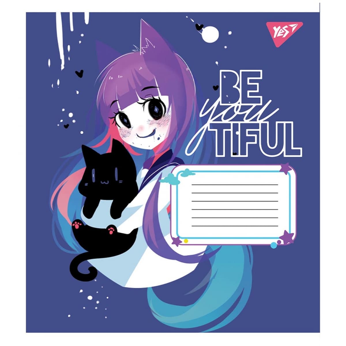 Зошит 12арк. лін. YES Be You Tiful №766541 — купити | Канцелярський Сад