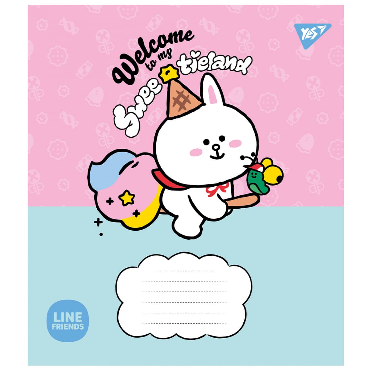Зошит 12арк. лін. YES Line Friends. Sweetieland №766949 — купити | Канцелярський Сад