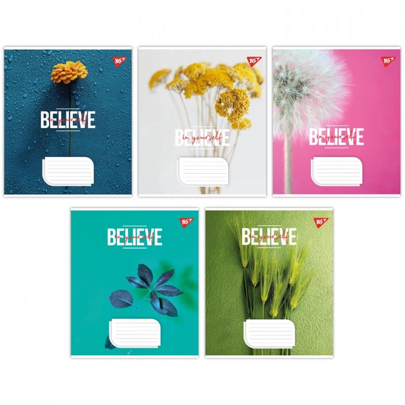 Зошит 18арк. кліт. YES Believe in yourself №766966 — купити | Канцелярський Сад