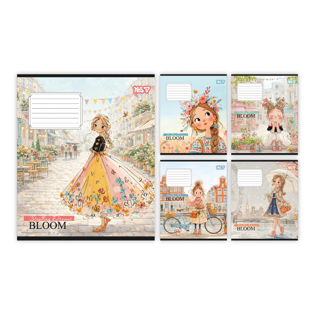 Зошит 12арк. кліт. YES Strolling dreams №768694 — купити | Канцелярський Сад