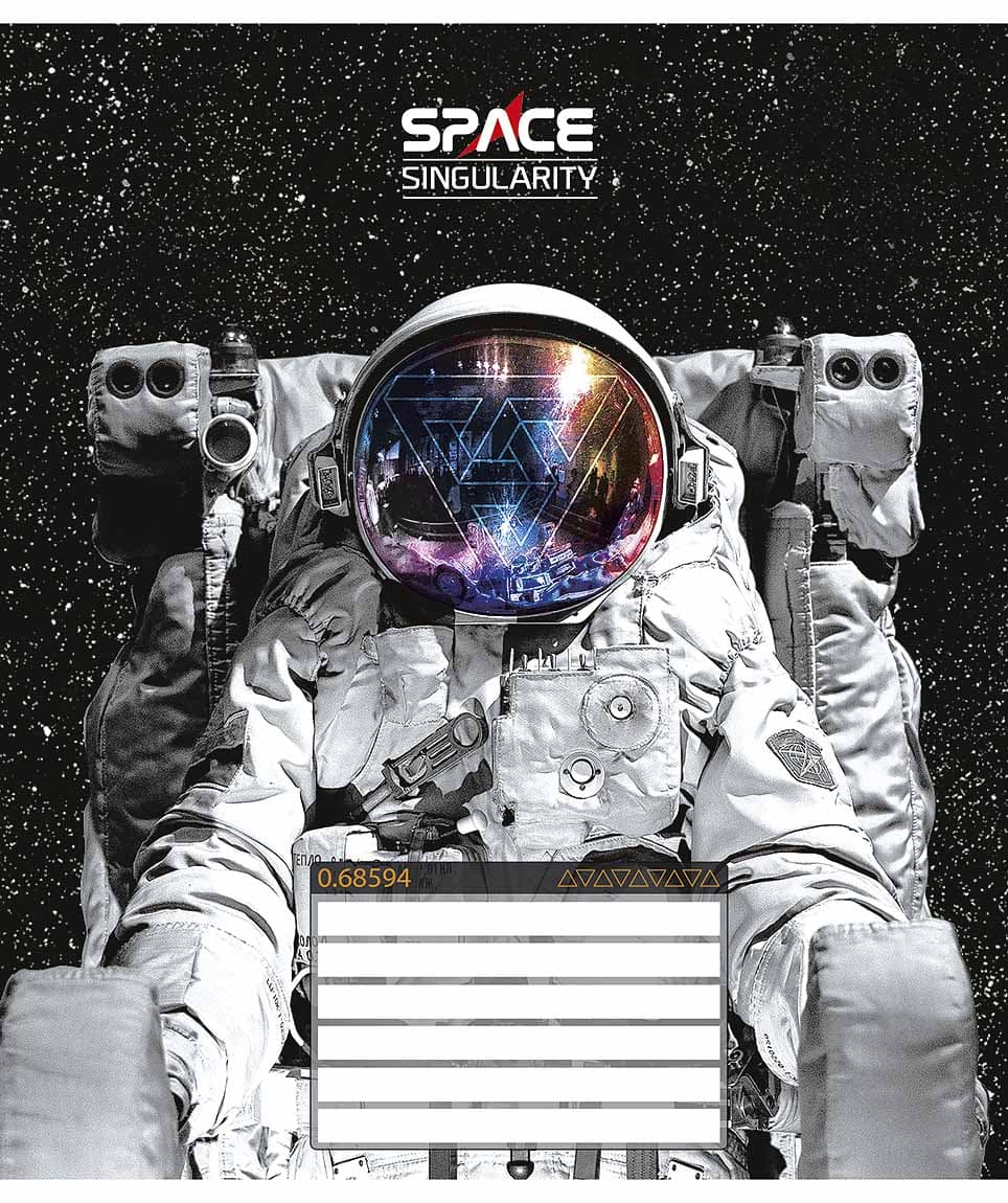 Зошит 12арк. кліт. Star "Space singularity" ВД-лак №012-3384K — купити | Канцелярський Сад