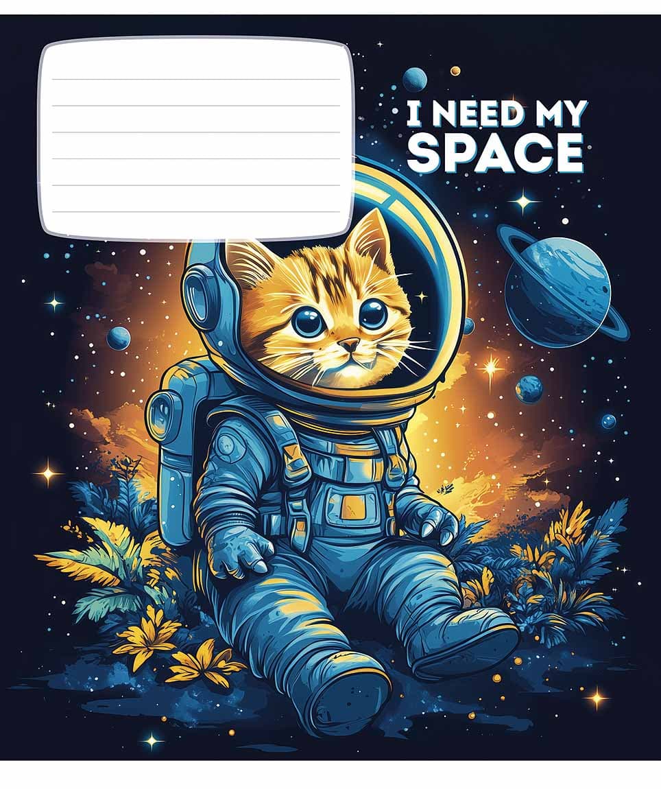 Зошит 12арк. кліт. Star "I need my space (хлопч)" ВД-лак №012-3496K — купити | Канцелярський Сад