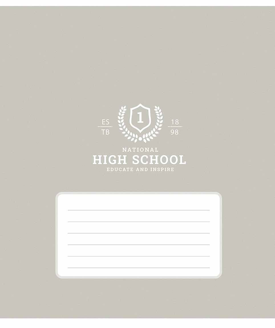 Зошит 18арк. кліт. Школярик "High school" ВД-лак №018-3657K — фото 3