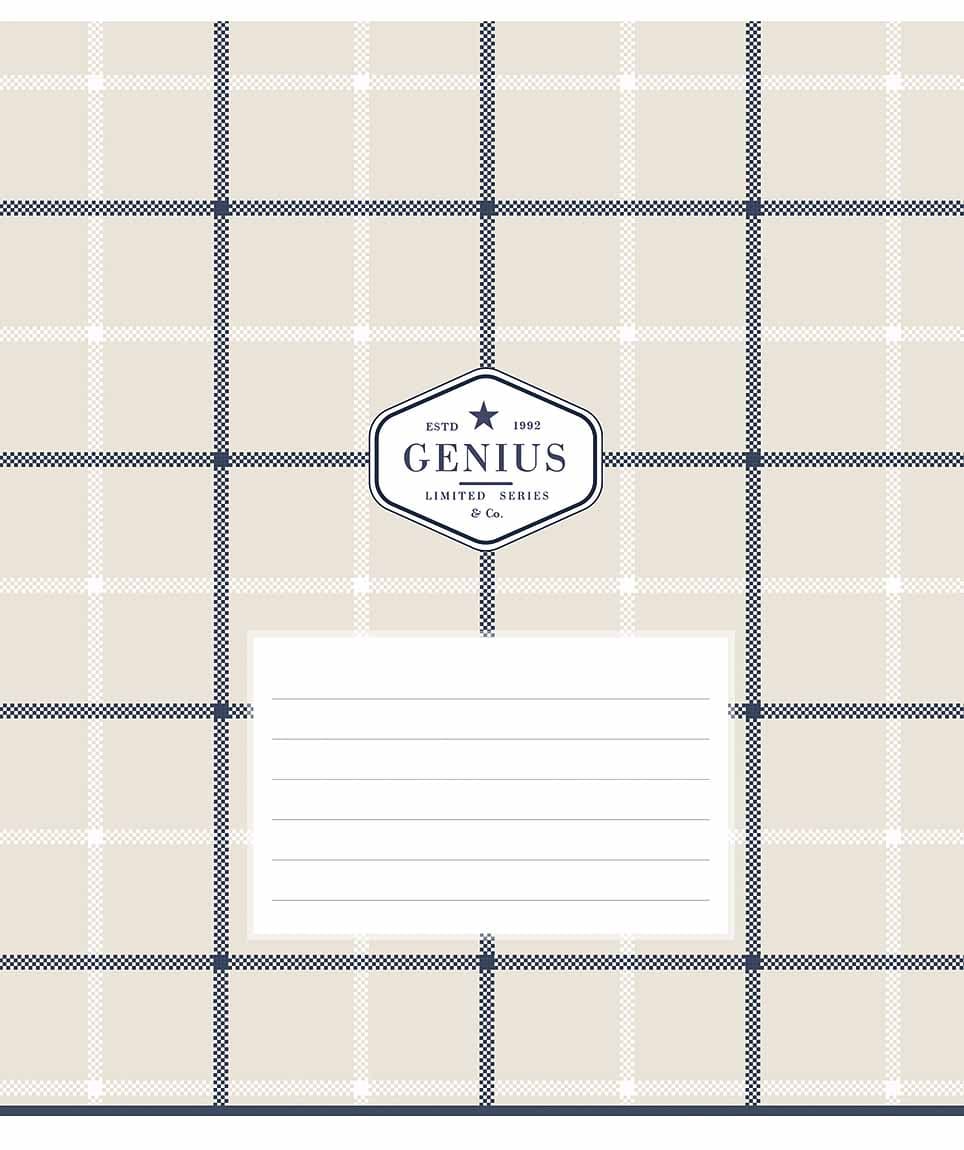 Зошит 18арк. лін. Школярик "Your genius choice (патерн)" ВД-лак №018-3656L — купити | Канцелярський Сад