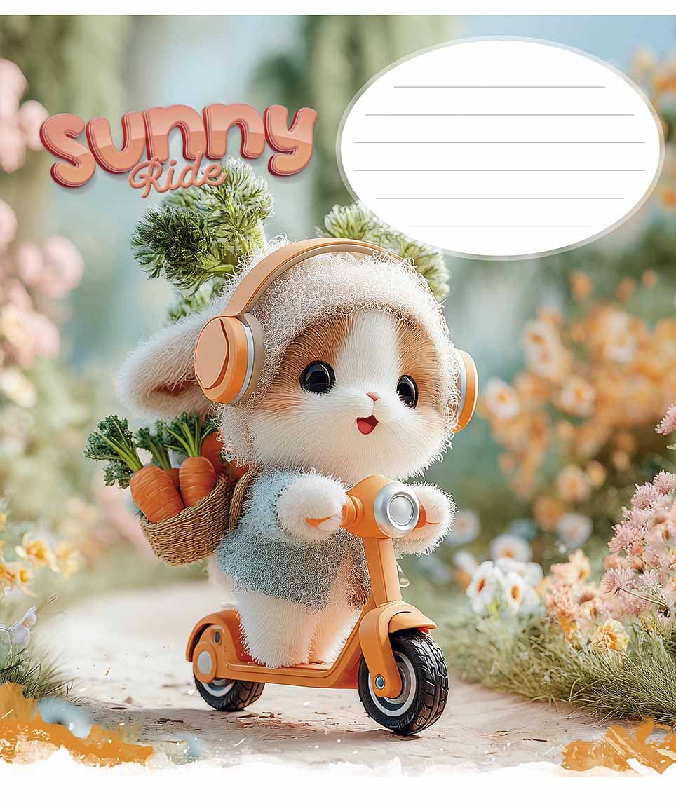 Зошит 12арк. кліт. Star "Fluffy Dreams" ВД-лак №012-3637K — купити | Канцелярський Сад