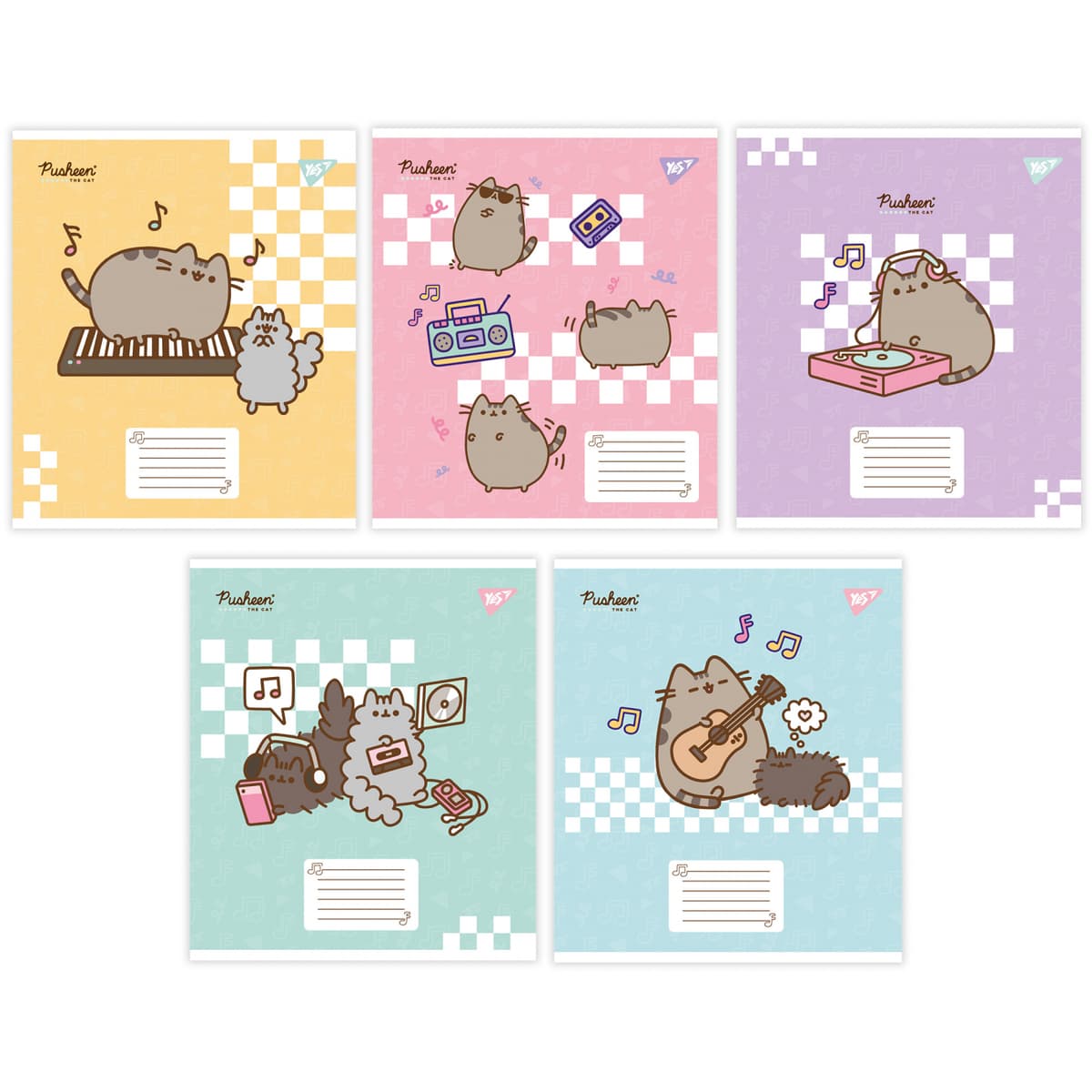 Нотний зошит А5 12арк. Pusheen in music №766260/Yes — купити | Канцелярський Сад