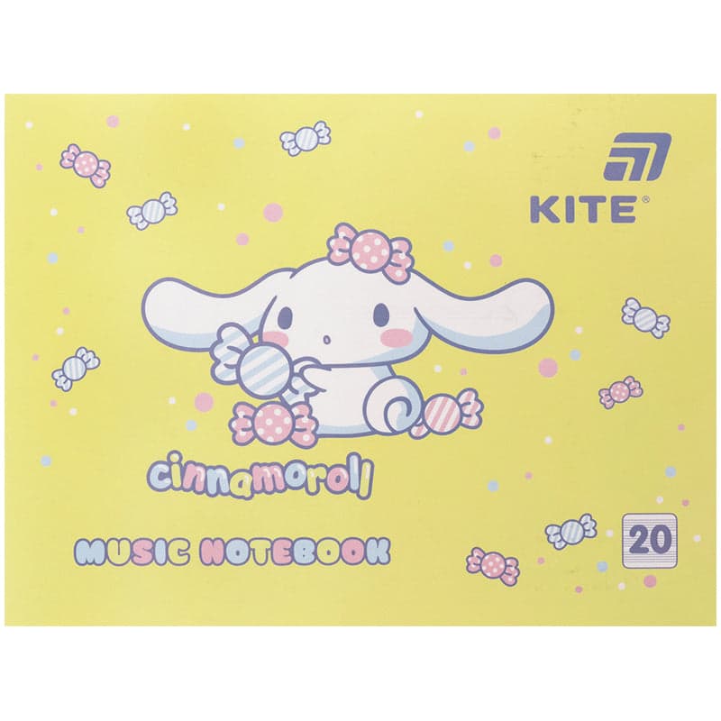 Нотний зошит А5 20арк. Cinnamoroll №CR26-405/Kite — купити | Канцелярський Сад