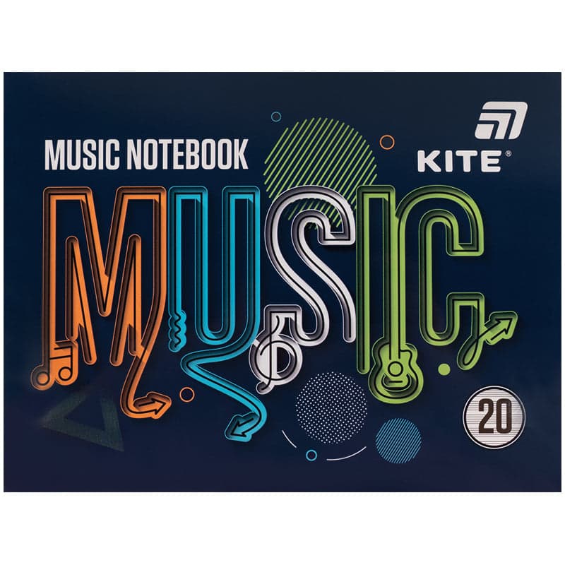 Нотний зошит А5 20арк. Music №K26-405/Kite — купити | Канцелярський Сад