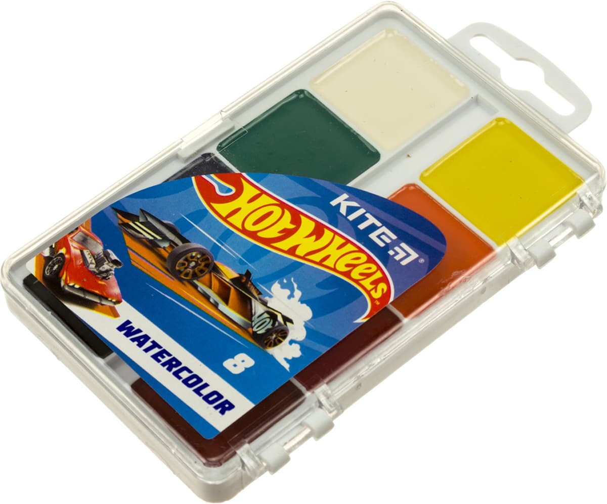 Акварель 8 кольор. "Kite" "Hot Wheels" №HW23-065 — купити | Канцелярський Сад