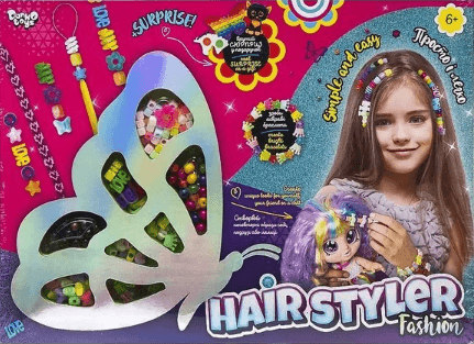 Набір креативної творчості "Hair Styler. Fashion" №HS-01-03/DankoToys — купити | Канцелярський Сад