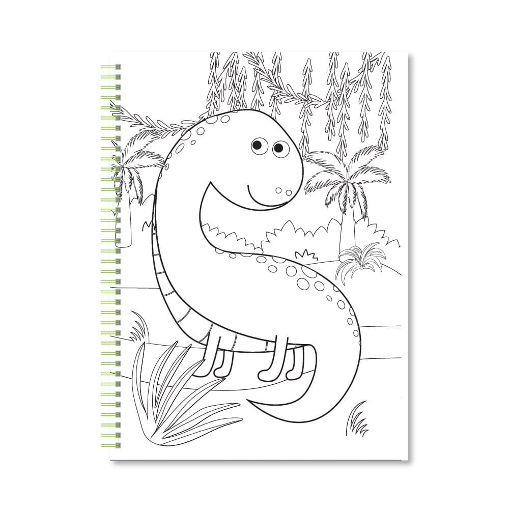 Набір для творч. "Coloring Fun" розмальовка з олівцями на пружині мікс №НТ-39/Апельсин — фото 3