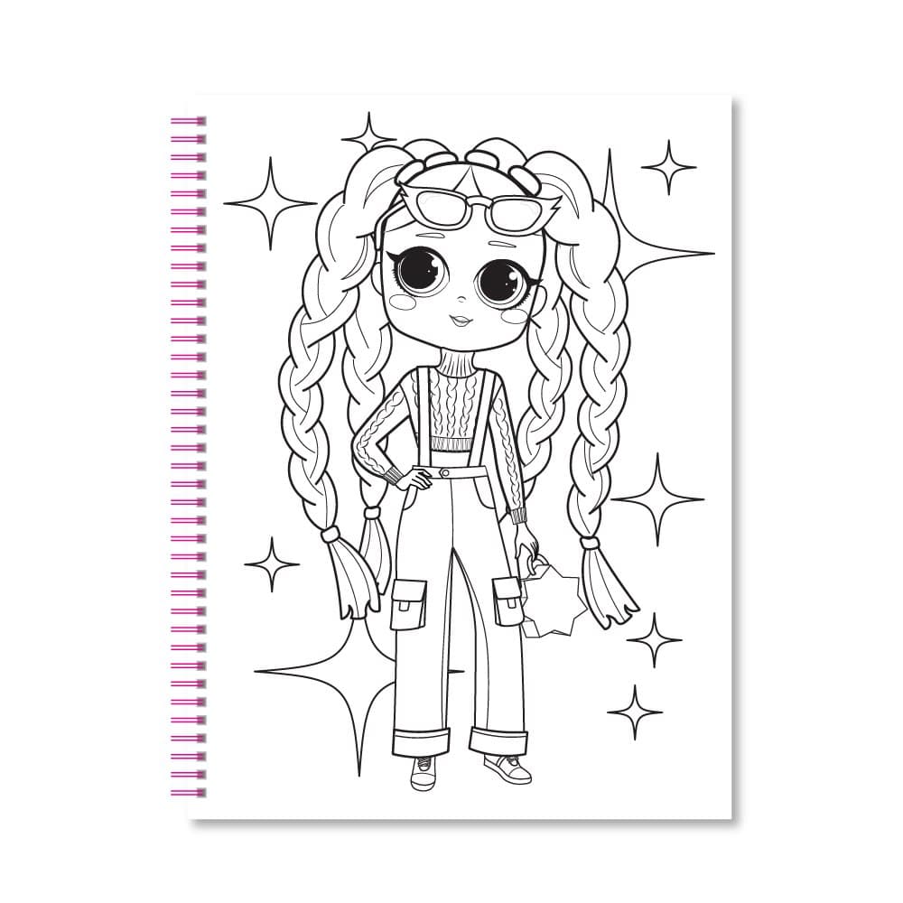 Набір для творч. "Coloring Fun" розмальовка з олівцями на пружині мікс №НТ-39/Апельсин — фото 5