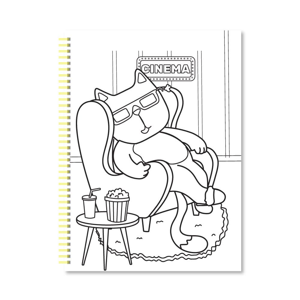 Набір для творч. "Coloring Fun" розмальовка з олівцями на пружині мікс №НТ-39/Апельсин — фото 6