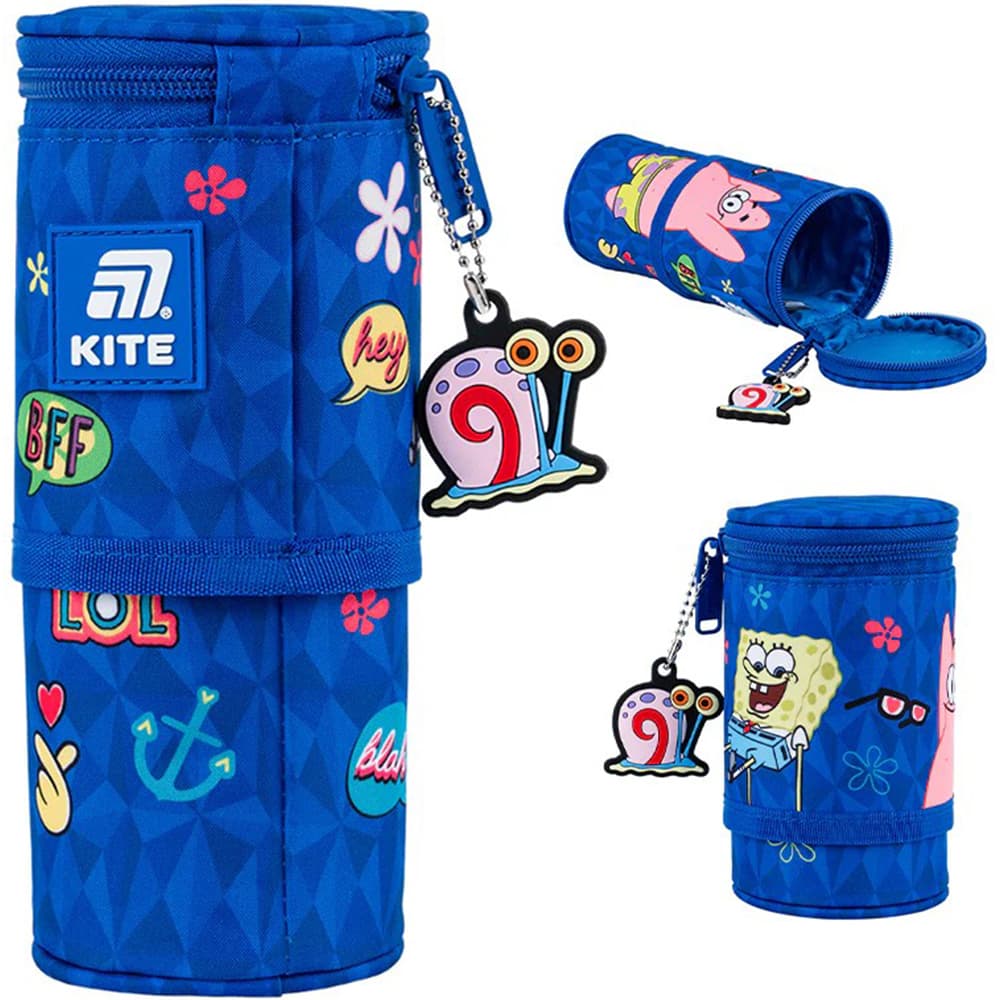Пенал "Kite" SpongeBob SquarePants 1від.,м'який №SB25-684 — купити | Канцелярський Сад