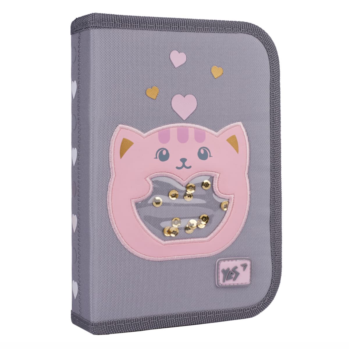 Пенал "Yes" With Love одинар. 1 клап. №HP-03/533659 — купити | Канцелярський Сад
