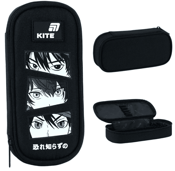 Пенал "Kite" Anime Boy 1від.,м'який №K26-662-20 — купити | Канцелярський Сад