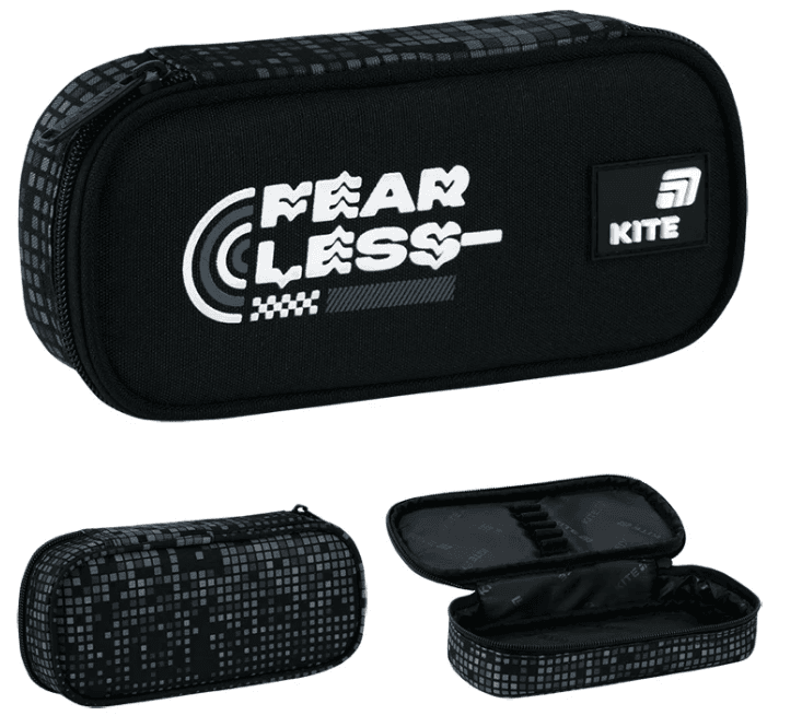 Пенал "Kite" Fearless 1від.,м'який №K26-662-4 — купити | Канцелярський Сад
